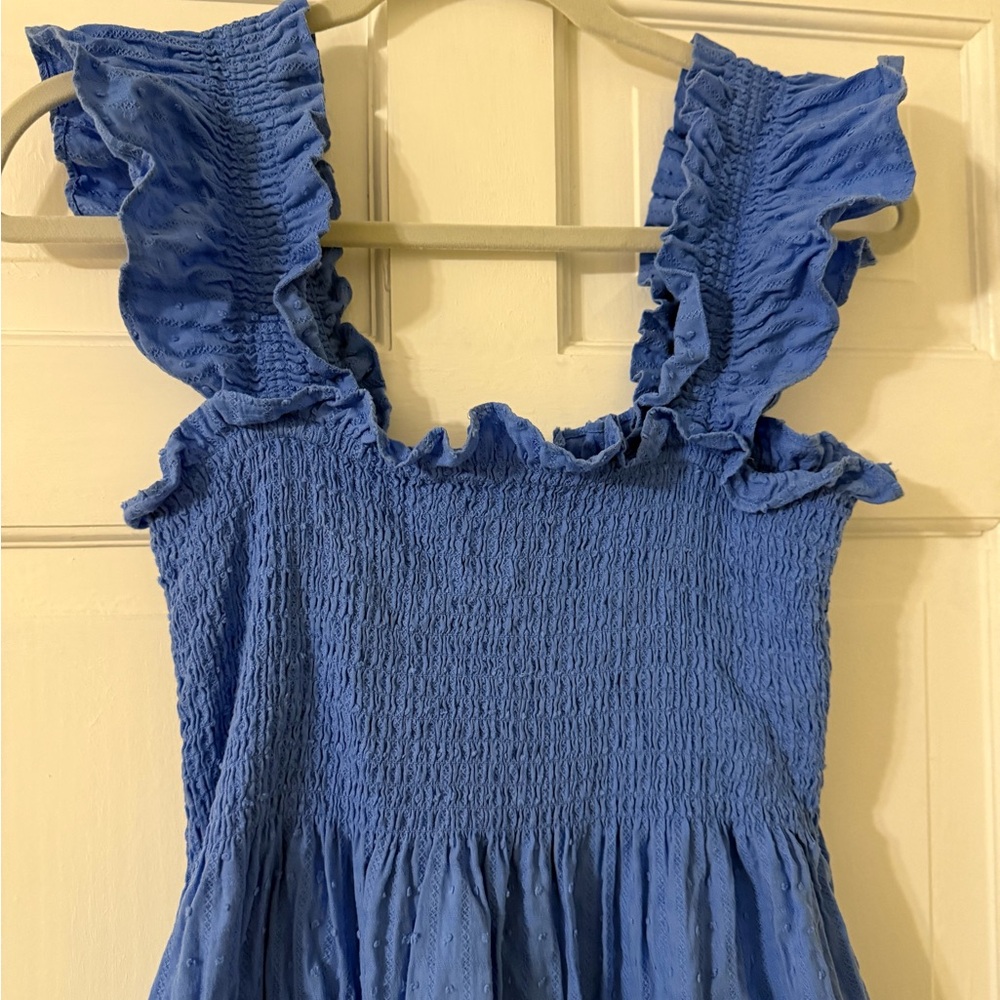 Hill House Blue Ruffle Ellie Nap Dress